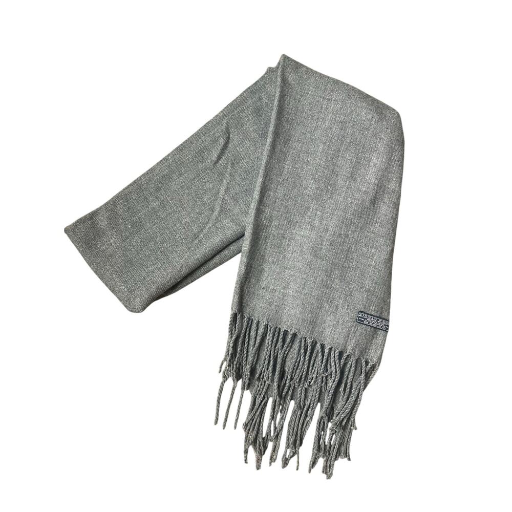 Virgin Wool Gray Scarf